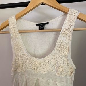Mango Top Embroidered Dress